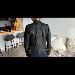 Women’s Boda Skin Leather Biker Jacket Size-0 in excellent condition